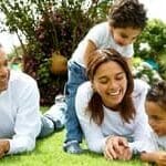 6. Happy Family in garden