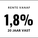 Rente 20 jaar vast vanaf 1,8pct